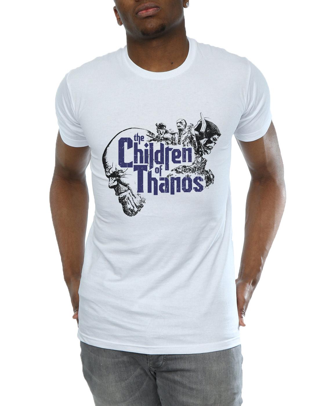 White - Side - Marvel Mens Avengers Infinity War Children Of Thanos T-Shirt