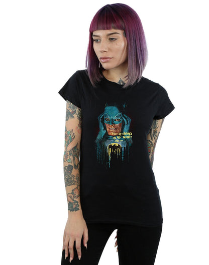 Black - Back - DC Comics Womens-Ladies Batman TV Series Mind On My Money Cotton T-Shirt