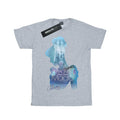 Sports Grey - Front - Cinderella Girls Make Your Own Magic Silhouette Cotton T-Shirt