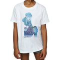 White - Front - Cinderella Girls Make Your Own Magic Silhouette Cotton T-Shirt