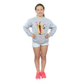 Sports Grey - Side - 101 Dalmatians Girls Classic Cruella De Vil Heather Sweatshirt