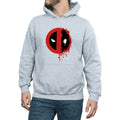 Sports Grey - Front - Deadpool Mens Paint Splatter Logo Hoodie