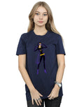 Navy Blue - Back - DC Comics Womens-Ladies Catwoman Happy Pose Cotton Boyfriend T-Shirt