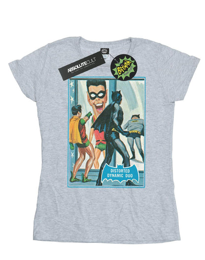 Sports Grey - Front - DC Comics Womens-Ladies Batman TV Series Dynamic Duo Cotton T-Shirt
