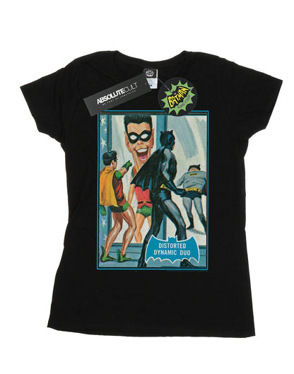 Black - Front - DC Comics Womens-Ladies Batman TV Series Dynamic Duo Cotton T-Shirt