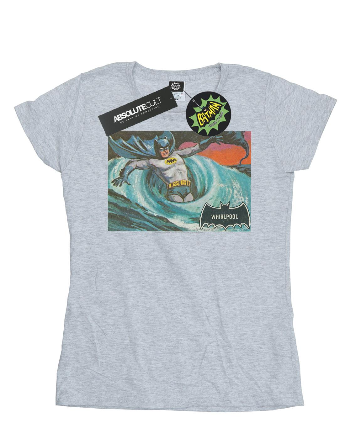Sports Grey - Front - DC Comics Womens-Ladies Batman TV Series Whirlpool Cotton T-Shirt