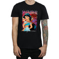 Black - Back - Aladdin Mens Jasmine Montage Cotton T-Shirt