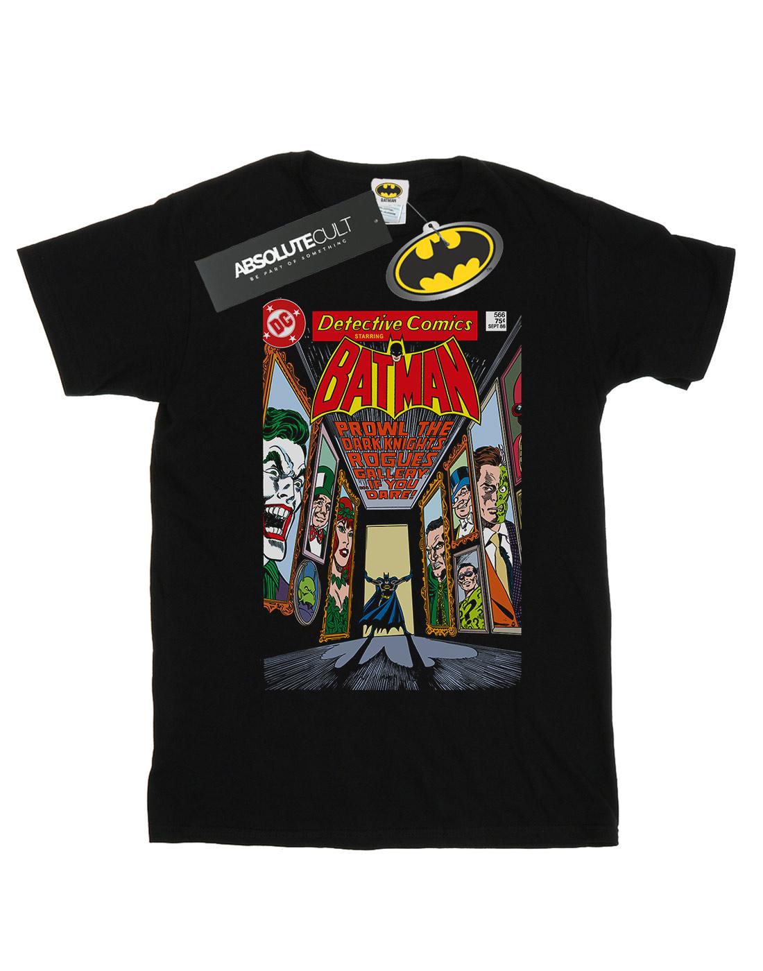 Black - Front - DC Comics Womens-Ladies Batman Rogues Gallery Cotton Boyfriend T-Shirt