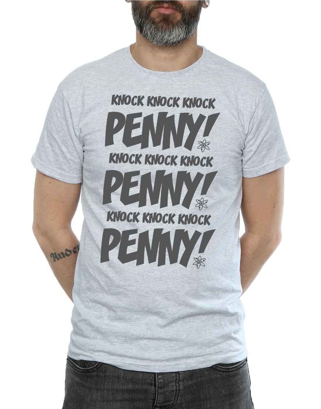 Sports Grey - Lifestyle - The Big Bang Theory Mens Sheldon Knock Knock Penny T-Shirt