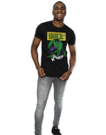 Black - Close up - Hulk Mens Krunch Cotton T-Shirt