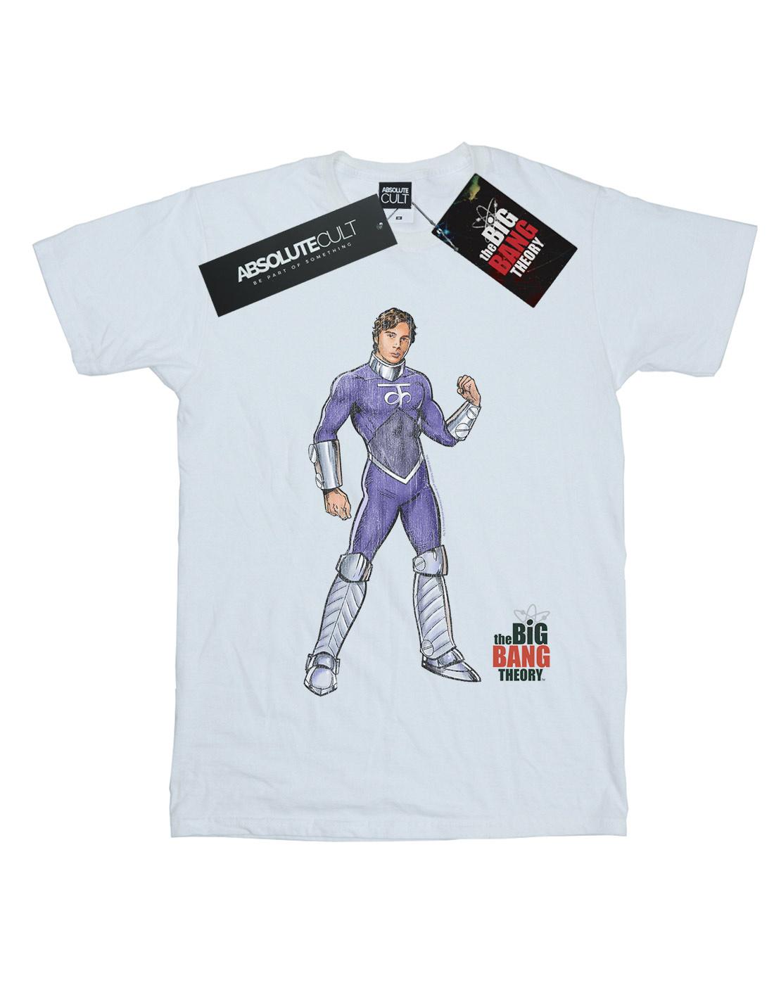White - Front - The Big Bang Theory Mens Raj Superhero T-Shirt