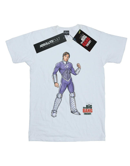 White - Front - The Big Bang Theory Mens Raj Superhero T-Shirt