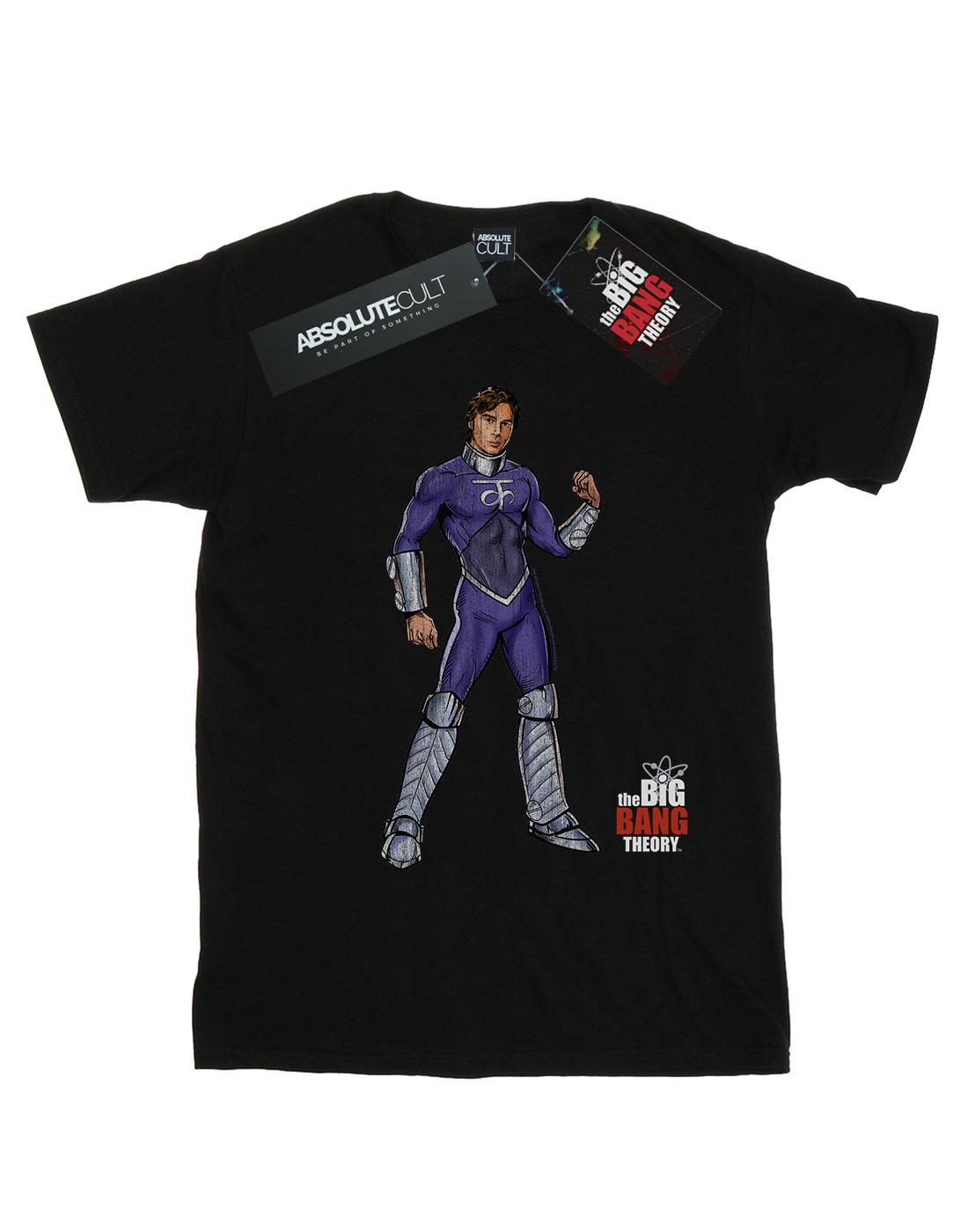Black - Front - The Big Bang Theory Mens Raj Superhero T-Shirt