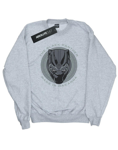 Sports Grey - Front - Marvel Mens Black Panther Made in Wakanda Cotton Sweatshirt