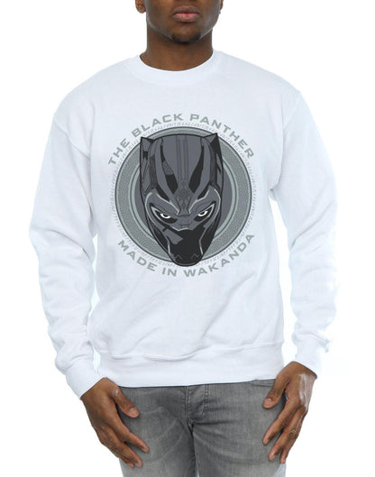 White - Side - Marvel Mens Black Panther Made in Wakanda Cotton Sweatshirt