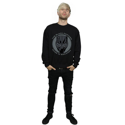 Black - Lifestyle - Marvel Mens Black Panther Made in Wakanda Cotton Sweatshirt