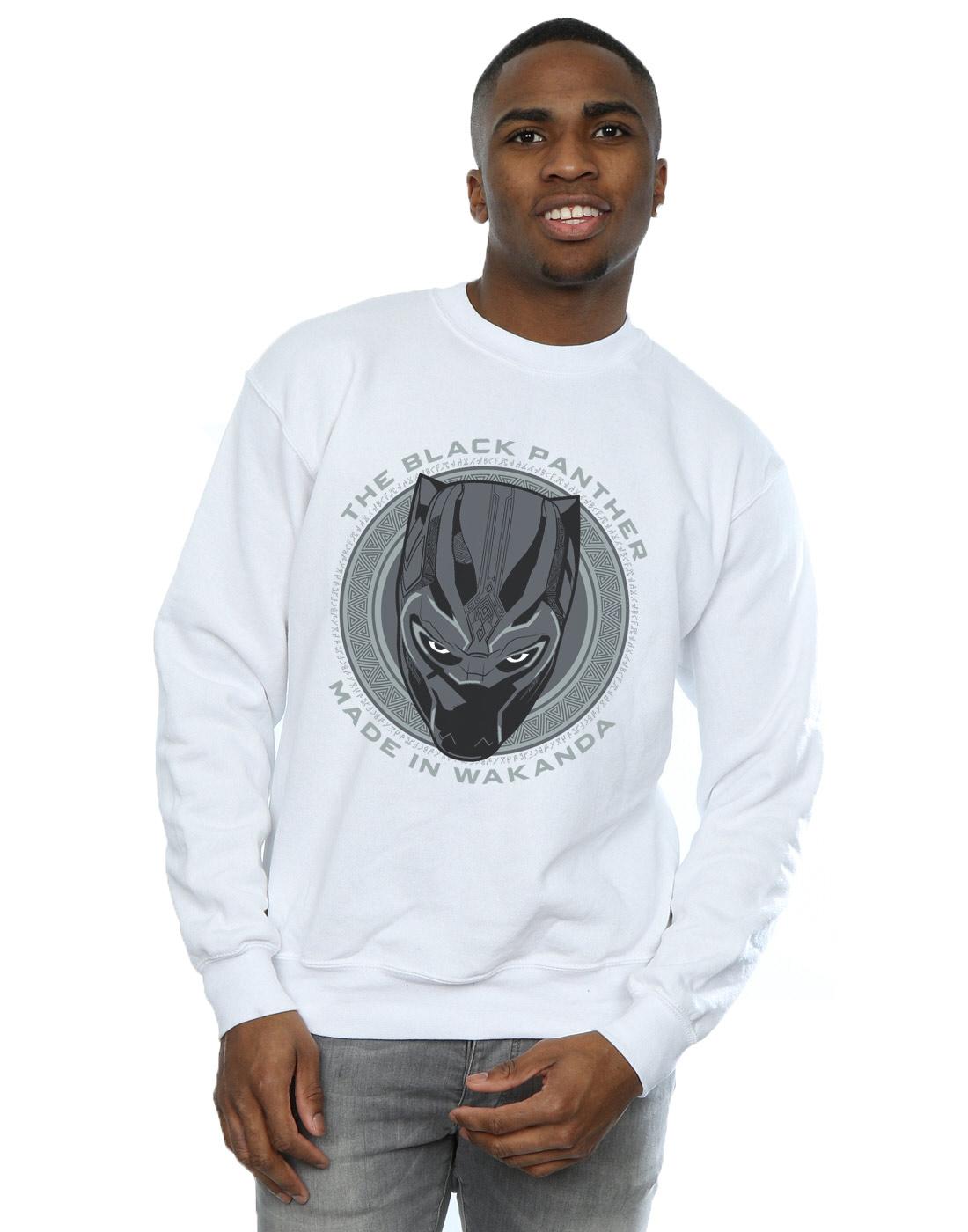 White - Back - Marvel Mens Black Panther Made in Wakanda Cotton Sweatshirt