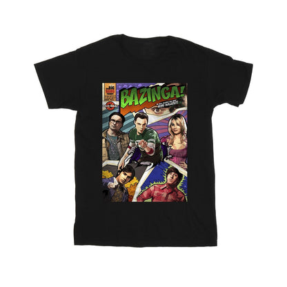Black - Front - The Big Bang Theory Mens Bazinga Cover T-Shirt