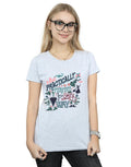 Sports Grey - Back - Mary Poppins Womens-Ladies Practically Cotton T-Shirt