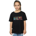 Black - Back - Marvel Comics Girls Infill Character Cotton Logo T-Shirt