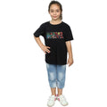 Black - Side - Marvel Comics Girls Infill Character Cotton Logo T-Shirt