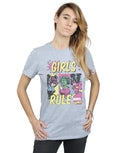 Sports Grey - Lifestyle - Marvel Comics Womens-Ladies Girls Rule Boyfriend T-Shirt