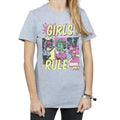 Sports Grey - Pack Shot - Marvel Comics Womens-Ladies Girls Rule Boyfriend T-Shirt
