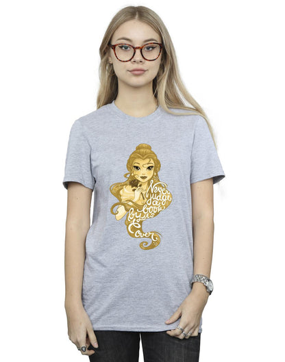 Sports Grey - Back - Disney Womens-Ladies Beauty And The Beast Never Judge Cotton Boyfriend T-Shirt