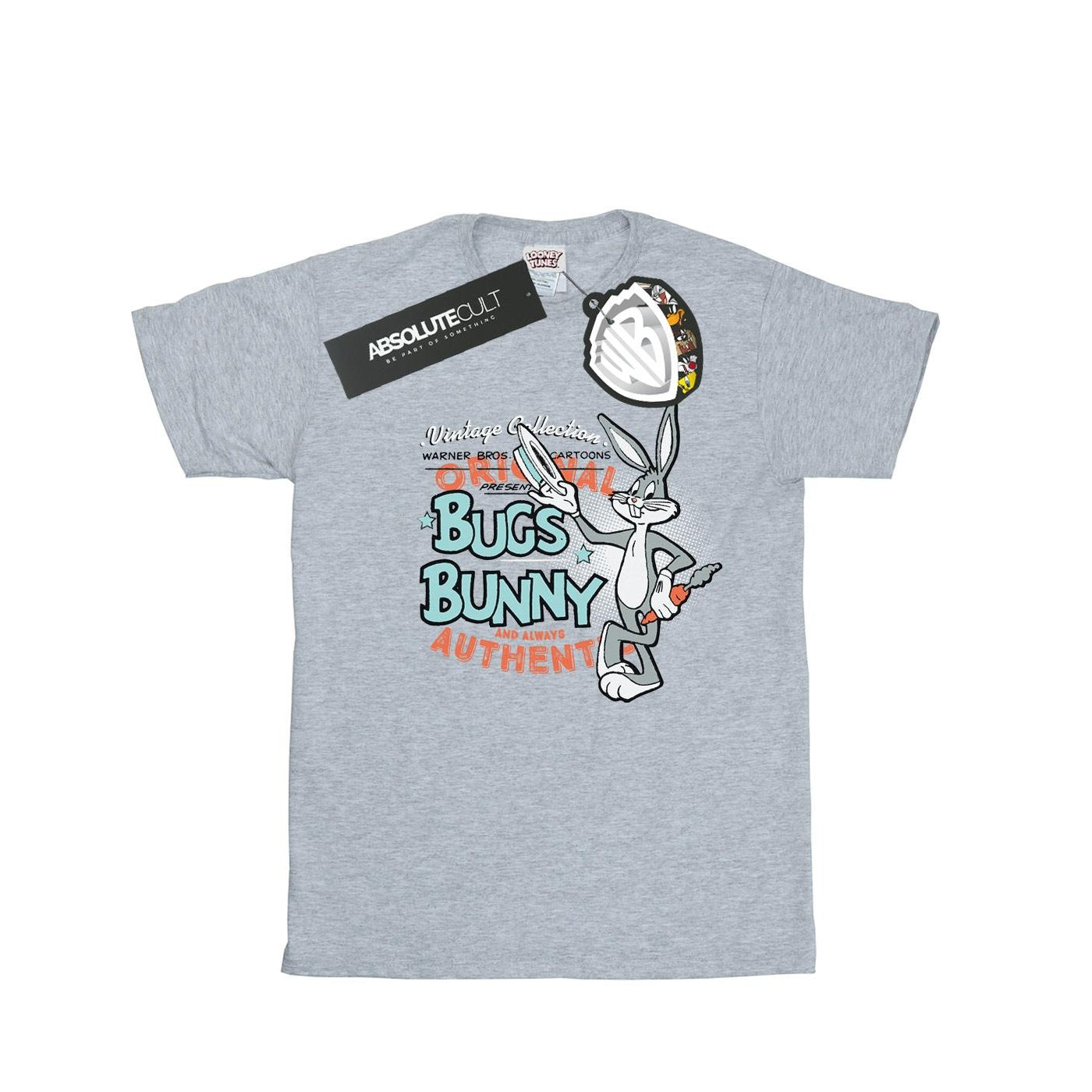 Sports Grey - Front - Looney Tunes Womens-Ladies Bugs Bunny Vintage Cotton Boyfriend T-Shirt