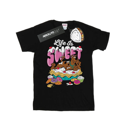 Black - Front - Scooby Doo Mens Life Is Sweet T-Shirt