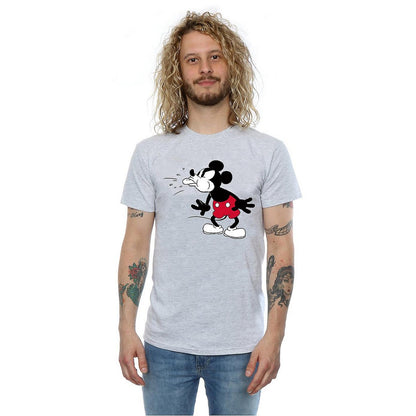 Sports Grey - Back - Disney Mens Mickey Mouse Tongue T-Shirt