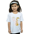 White - Back - Mary Poppins Girls Floral T-Shirt