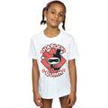 White - Side - Harley Quinn Girls Chibi Cotton T-Shirt