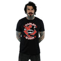 Black - Back - Harley Quinn Mens Chibi Cotton T-Shirt