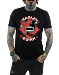 Black - Pack Shot - Harley Quinn Mens Chibi Cotton T-Shirt