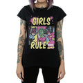Black - Front - Marvel Comics Womens-Ladies Girls Rule Cotton T-Shirt