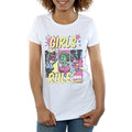 White - Front - Marvel Comics Womens-Ladies Girls Rule Cotton Boyfriend T-Shirt