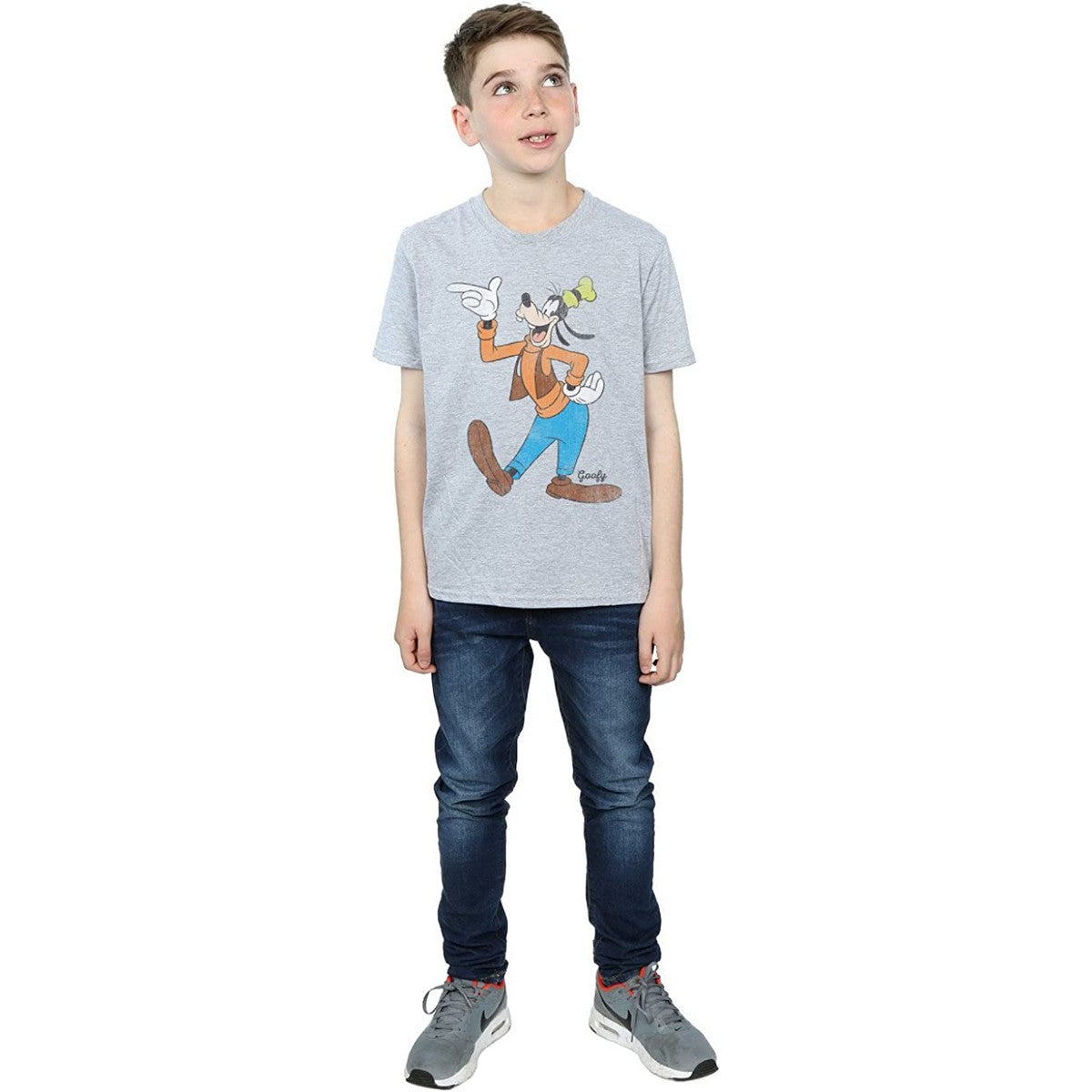 Sports Grey - Side - Disney Boys Classic Goofy T-Shirt