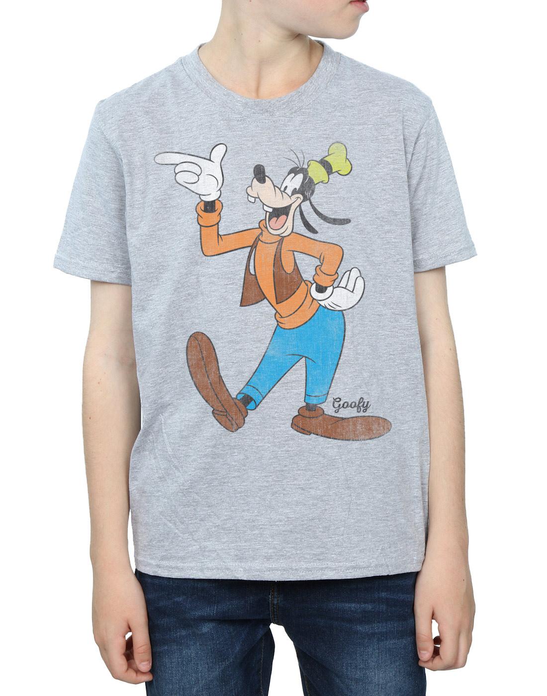 Sports Grey - Pack Shot - Disney Boys Classic Goofy T-Shirt