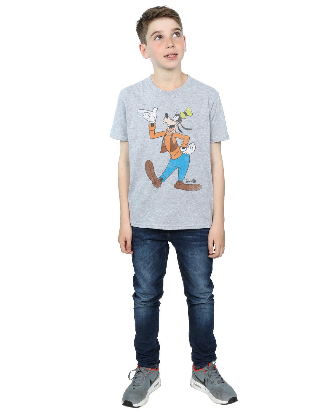 Sports Grey - Close up - Disney Boys Classic Goofy T-Shirt