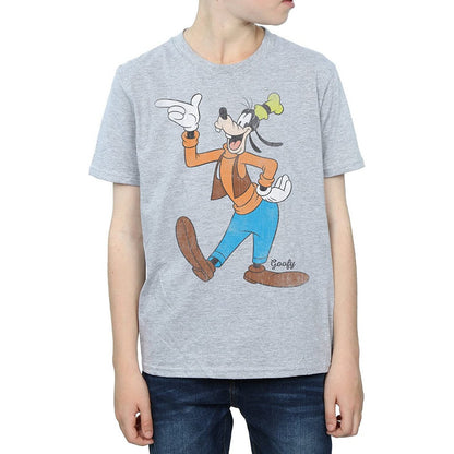 Sports Grey - Front - Disney Boys Classic Goofy T-Shirt
