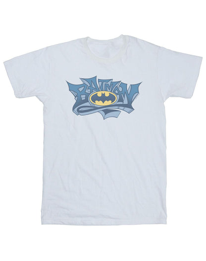 White - Front - DC Comics Mens Batman Graffiti Logo T-Shirt