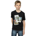 Black - Back - Frozen Boys Olaf Polaroid Cotton T-Shirt