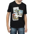 Black - Front - Frozen Boys Olaf Polaroid Cotton T-Shirt