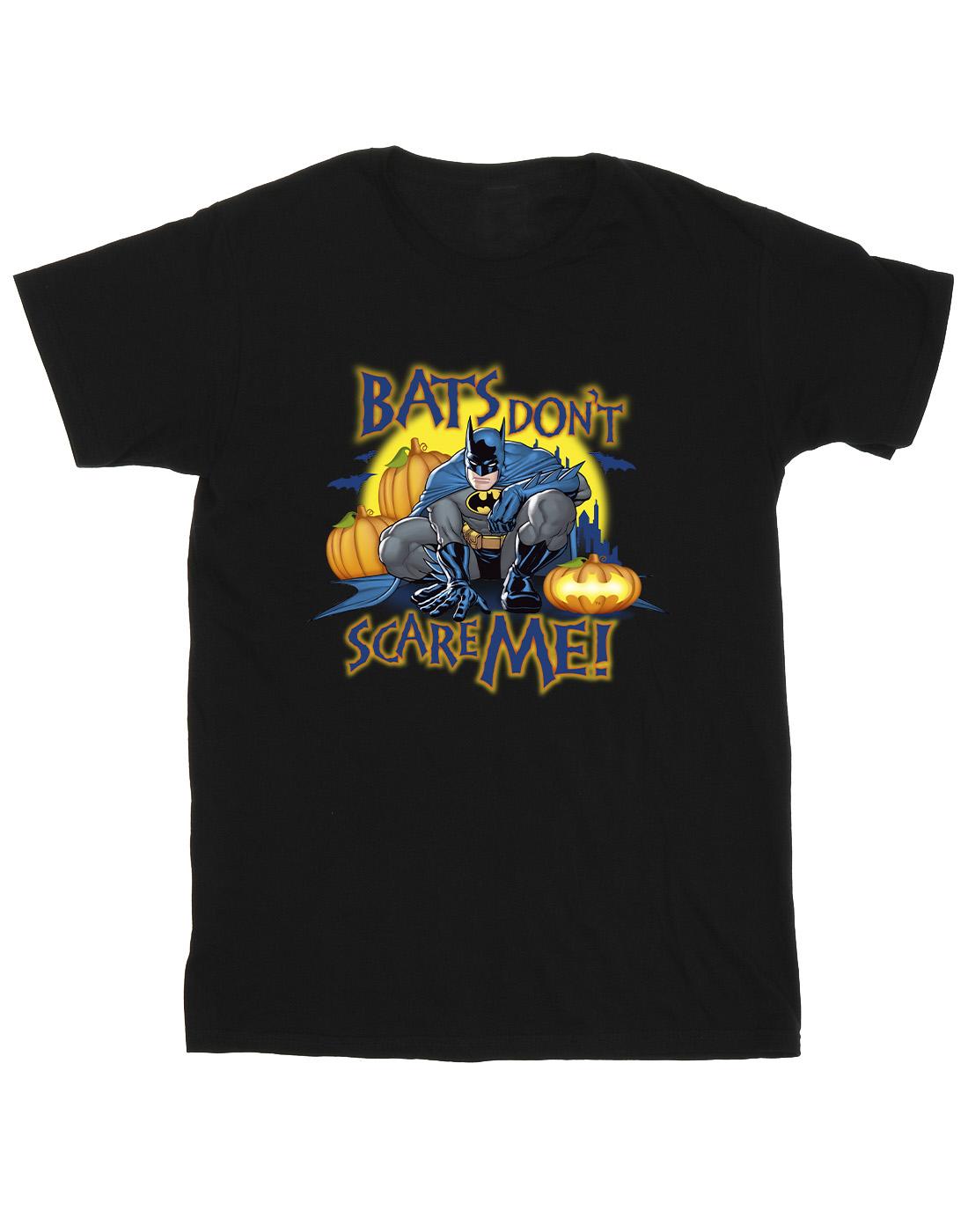 Black - Front - DC Comics Mens Batman Bats Don´t Scare Me T-Shirt