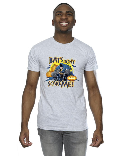 Sports Grey - Back - DC Comics Mens Batman Bats Don´t Scare Me T-Shirt