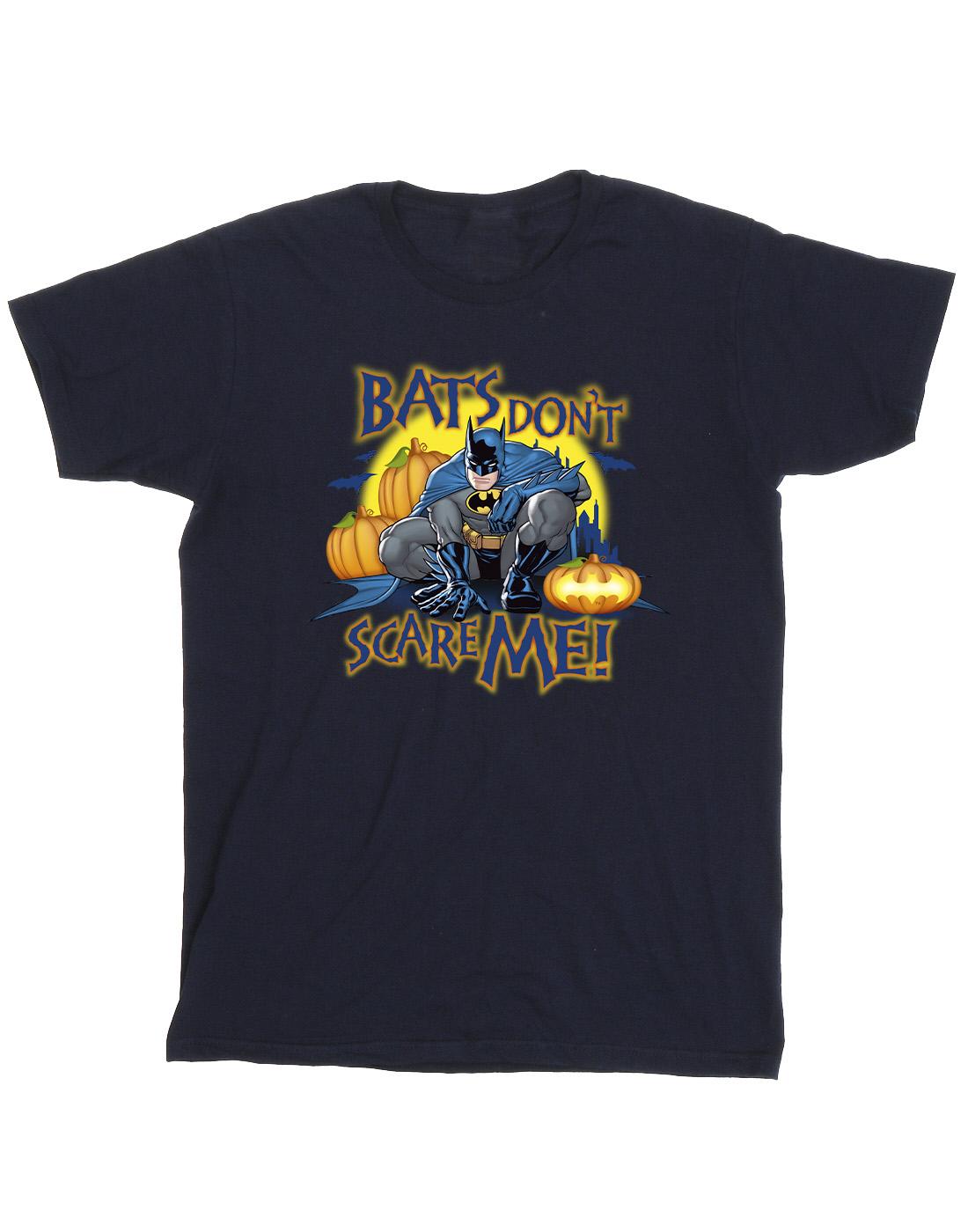 Navy Blue - Front - DC Comics Mens Batman Bats Don´t Scare Me T-Shirt