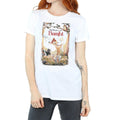 White - Back - Bambi Womens-Ladies Poster Cotton Boyfriend T-Shirt
