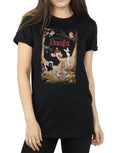Black - Side - Bambi Womens-Ladies Poster Cotton Boyfriend T-Shirt