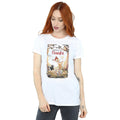 White - Front - Bambi Womens-Ladies Poster Cotton Boyfriend T-Shirt